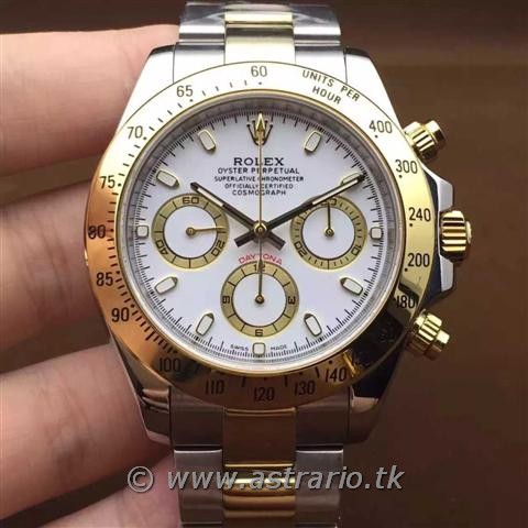 Replica Rolex DAYTONA GOLD DIAL BLANCO